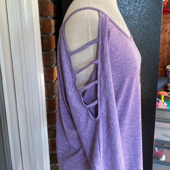HARLEY DAVIDSON XL OFF THE SHOULDER SEXY TUNIC STYLE TOP OPEN SLEEVE DETAILING - Picture 2 of 9